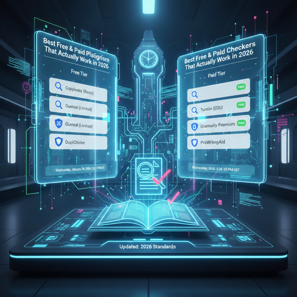 Best Free & Paid Plagiarism Checkers That Actually Work in 2026